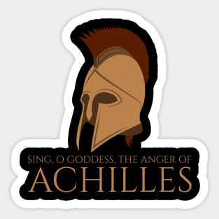 Ancient Greek Epic Poem - The Iliad - Achilles - Trojan War Sticker